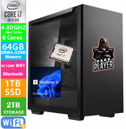 Signature Gaming Deep Cool Intel Core i7-10700 @4.80GHz | 32GB RAM |  1TB SSD + 2TB HDD | WIFI + BT | Windows11 H