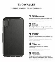 Tech21 Evo Wallet Phone Case for iPhone X / Xs - Black