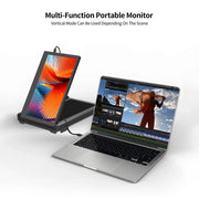 Mate X 11.6” Dual 1080P FHD Portable Laptop Monitor Extender – Triple Screen, Type-C/HDMI/USB - For 13”–17” Laptops (Plug & Play)