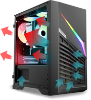 SIGNATURE GAMING Intel Core i9 @5.30GHz | RX 580-8GB DDR5 | 1TB SSD +2TB | WIFI + BT | WIN 11 Gaming PC Desktop