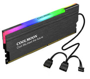 COOLMOON ARGB SYNC Memory module RAM Cooling Heatsink shell Aura 5V synchronization - Gray
