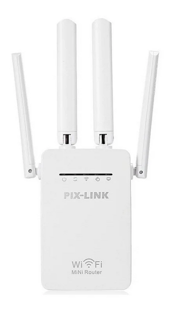 Pix Link WiFi Range Extender Signal Booster with Ethernet Port (WAN ...