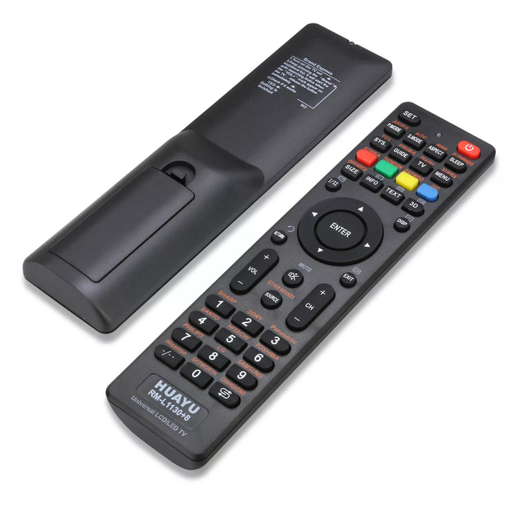 Huayu RM-L1130+8 Universal LED/LCD TV Remote Control – Compatible with Sony, Philips, Samsung, LG, and More