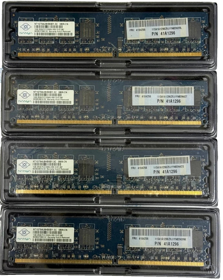 Nanya 4x 1GB DDR2 RAM PC2-5300U 667MHz 2Rx8 240-Pin Desktop Memory | Total 4GB