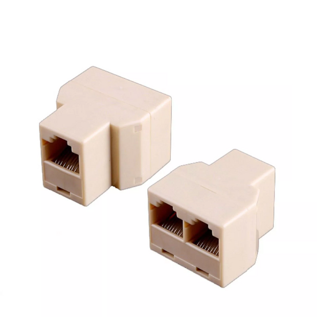 RJ45 Splitter Adapter 1 Male To 2 Female Connector Ethernet Cable LAN Port