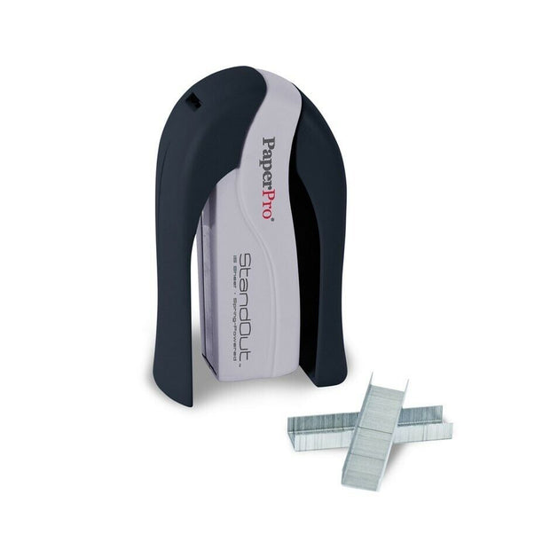 Paperpro Stand-up Stapler - 15 Sheets Capacity - 105 Staples Capacity - Gray