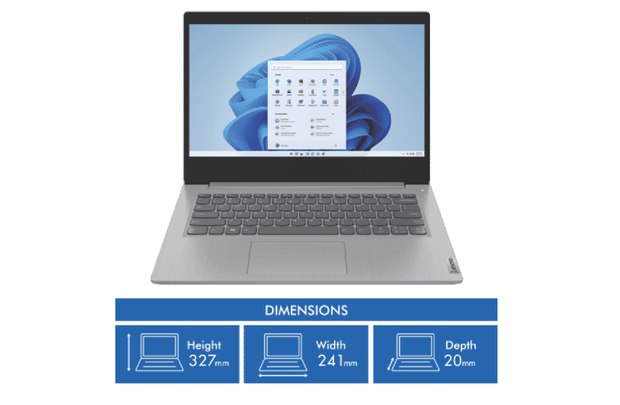 Lenovo IdeaPad 3 Slim 14" Laptop |Intel Core i5 11th Gen @4.20GHz | 8GB RAM | 256GB NVMe | Windows 11