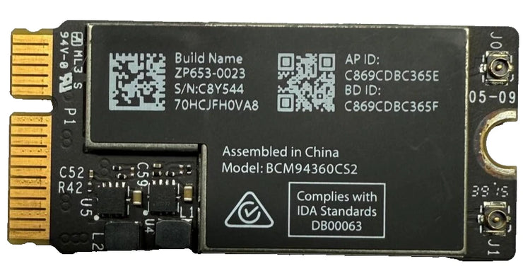 Genuine Apple WiFi BT Card ZP653-0023 Macbook Air 11” 13” A1465 2013 2014 2015