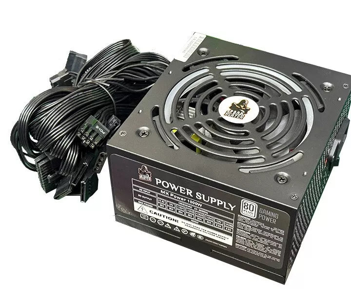 Dark Player 1000W Gaming ATX PSU 80 PLUS Computer Power Supply Intel ...