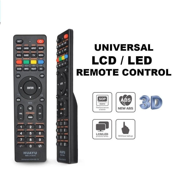 Huayu RM-L1130+8 Universal LED/LCD TV Remote Control – Compatible with Sony, Philips, Samsung, LG, and More