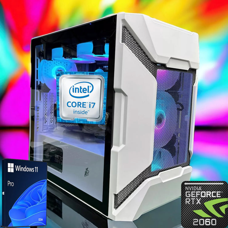 Pre Built Gaming PC - ONE Gamer Intel Core i7 @4.60GHz 32GB RAM RTX 2060 OC Samsung 500GB SSD + 1TB SATA