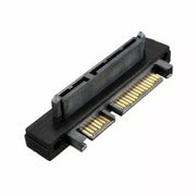 FF-8482 22 Pin SATA to 7+15 Pin Male HDD SSD 90° Angle Adapter – Space-Saving SATA Down Angle Adapter