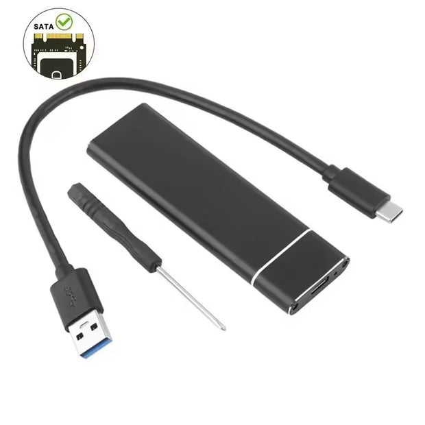 Dark Player M.2 SATA SSD Enclosure Adapter | USB 3.2 Gen 2 | 10Gbps | B-Key & M&B Key Support