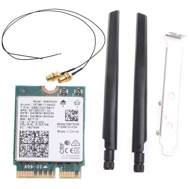 Intel Wireless-AC 9560NGW CNVi WiFi Card Desktop Kit | 1730Mbps Dual B ...