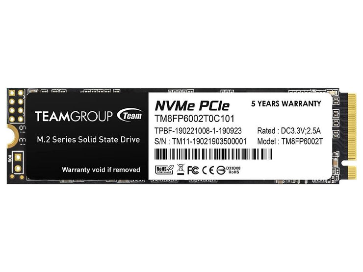 Team MP33 2TB M.2 2280 NVMe PCIe 3.0 SSD