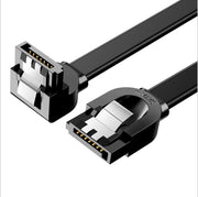 Asus SATA3.0 Data Cable 7-Pins Straight to 7-Pins Right Angle 90 Degrees with Latch | 50cm | Black - Tech Junction
