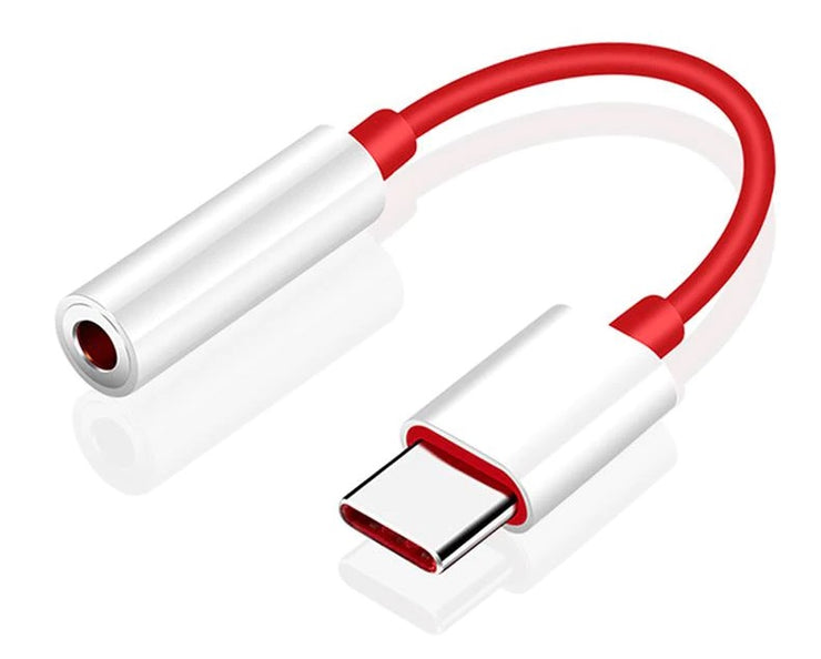 Dark Player Elements Pro USB-C to 3.5mm Audio Adapter | Red | 10cm