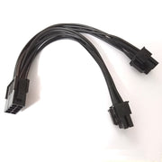 Dark Player GPU VGA PCIe 8 Pin Female to Dual 2X 8 Pin (6+2) Male PCI Express Power Splitter Adapter