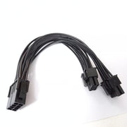 Dark Player GPU VGA PCIe 8 Pin Female to Dual 2X 8 Pin (6+2) Male PCI Express Power Splitter Adapter