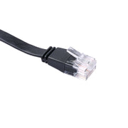 Dark Player Retractable Cat 6E RJ45 Flat Network Cable - 2m