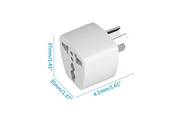 2-Pack | Universal Travel Adapter International UK USA EU to Australian Power Plug