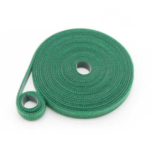 Dark Player Green Hook And Loop Continuous Velcro Roll: 20mm Wide Velcro Straps for Cable Management | Hook and Loop Cable Ties | Reusable | 5M