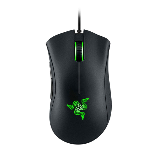 Razer DeathAdder Essential Ergonomic Wired Gaming Mouse - Black | 6400 DPI Optical Sensor | 5 Programmable Buttons | Mechanical Switches