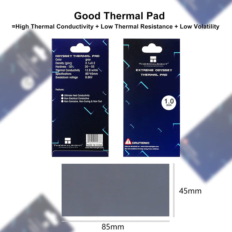 Thermalright EXTREME ODYSSEY Thermal Pad Non-Conductive 12.8W/mk 85x45 1mm