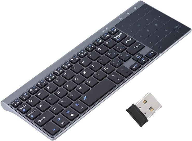 Mini Wireless Keyboard with Touchpad Numeric Keypad Portable Ultrathin Remote Keyboard Mouse Combo