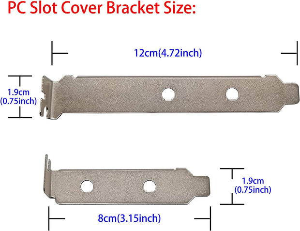 Computer Back Slot Cover Bracket \ WIFI Antenna holder (2 holes)