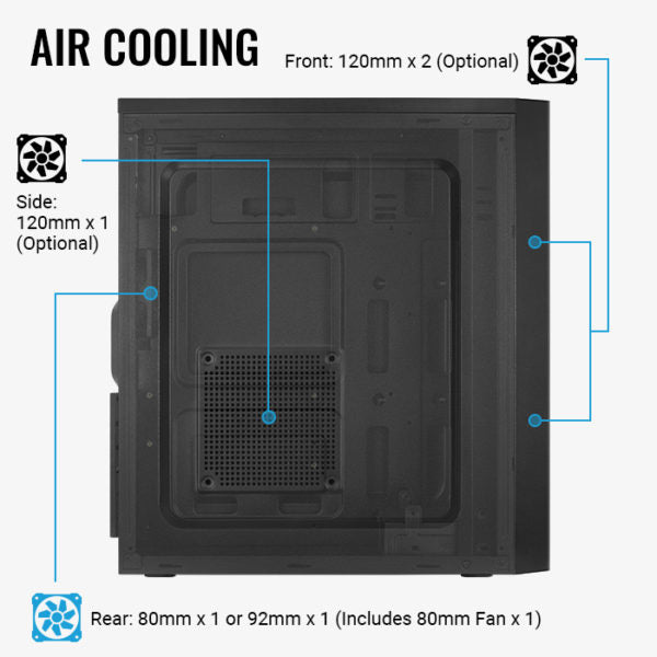 Aero Cool CS Mid Tower ATX PC Case