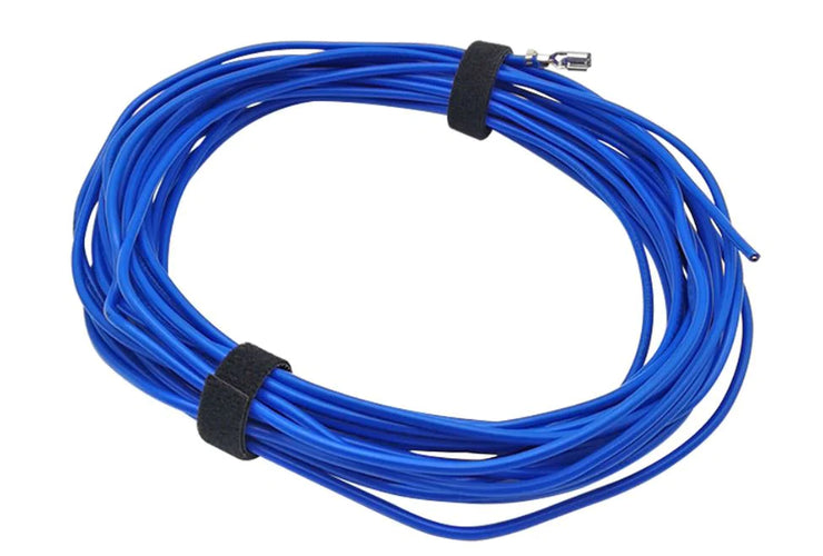 Dark Player Blue Hook And Loop Continuous Velcro Roll: 20mm Wide Velcro Straps for Cable Management | Hook and Loop Cable Ties | Reusable | 5M