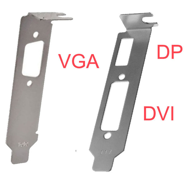 SFF Low Profile GPU Bracket Adapter for DP + DVI & VGA Ports NVidia / ATI