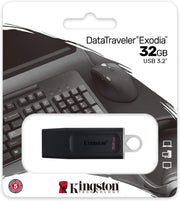 USB Drive Kingston 3.2 DataTraveler Exodia 32GB 3.2 Flash Drive DTX/32GB