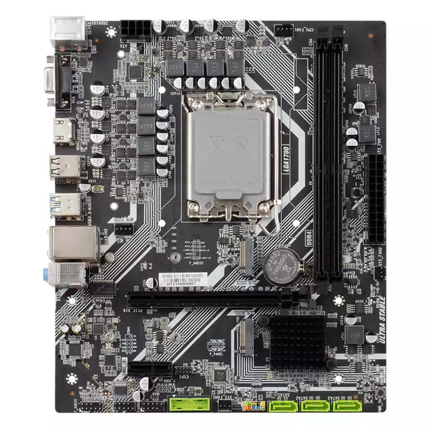 Esonic Intel H610 Chipset Intel Socket 1700 for 12th Gen Core i9 / i7 / i5 Processors DDR4 M.2 PCIE-X16 3.0 PCIE-X1 SATA 3.0 USB 3.0 LGA 1700 m-ATX DDR4 Motherboard | H610DA1