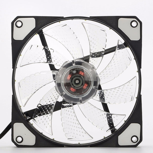 Dark Player 120mm Silent White LED Brushless Case Fan | 3-Pin PWM + Molex connector