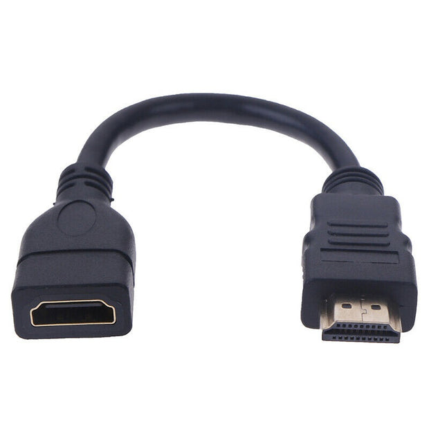 Any Angle Adjustable HDMI Extension Cable Male to Female - 13cm