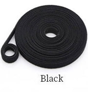 Dark Player Black Hook And Loop Continuous Velcro Roll: 15mm Wide Velcro Straps for Cable Management | Hook and Loop Cable Ties | Reusable | 5M