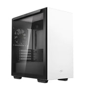 Deepcool MACUBE 110 White Minimalistic Micro-ATX Case, Magnetic Tempered Glass Panel, Removable Drive Cage, Adjustable GPU Holder, 1xPreinstalled Fan