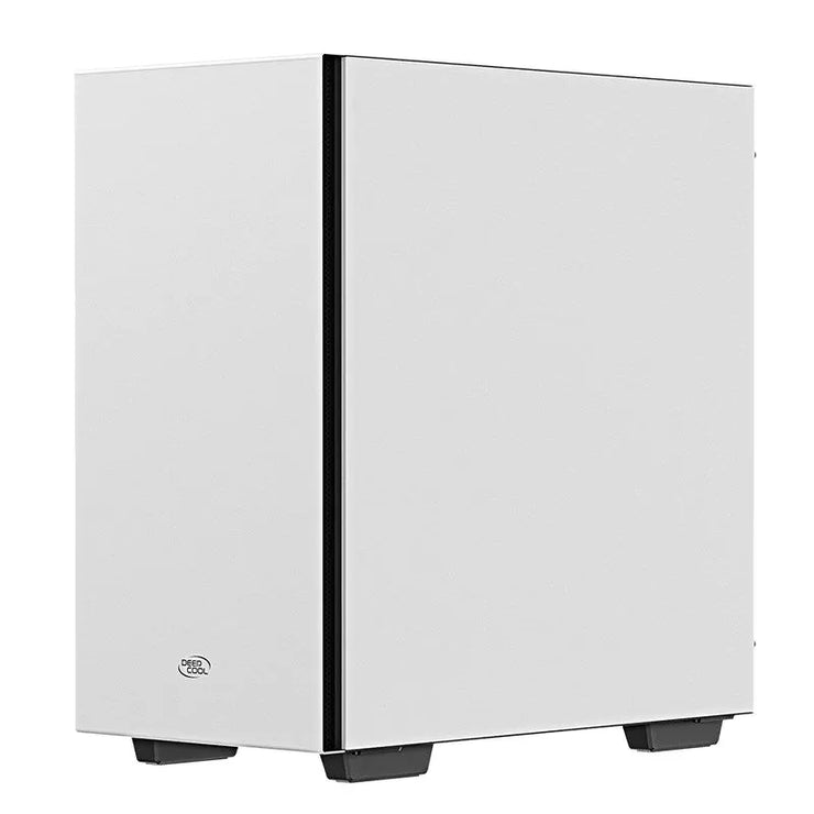 Deepcool MACUBE 110 White Minimalistic Micro-ATX Case, Magnetic Tempered Glass Panel, Removable Drive Cage, Adjustable GPU Holder, 1xPreinstalled Fan
