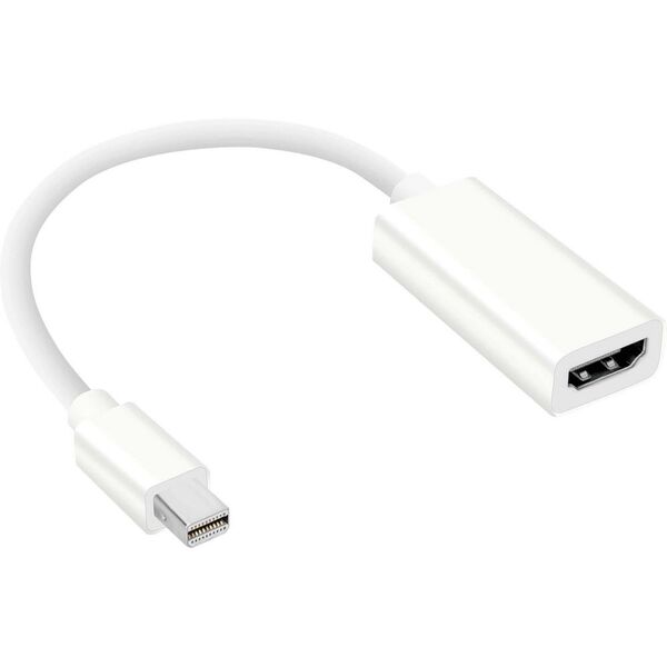 Mini DisplayPort (DP) to HDMI Adapter | White