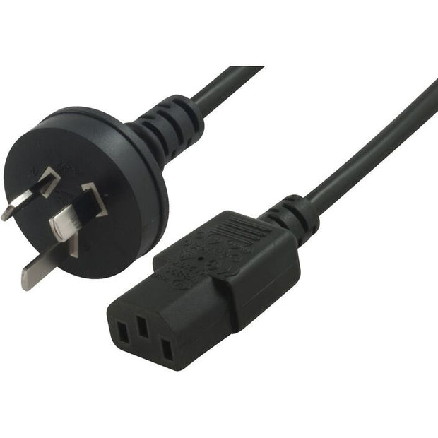 Dark Player Male 3 Pin AC to Female IEC-C13 PC Power Cable | 1.2m