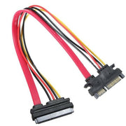 30cm 22Pin SATA Cable Male to Female 7+15 Pin SATA Data + Power Combo Extension Cable