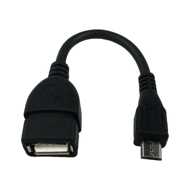 Short Micro-USB (Male) to USB 2.0 (Female) OTG Adapter Cable for Phone / Tablet