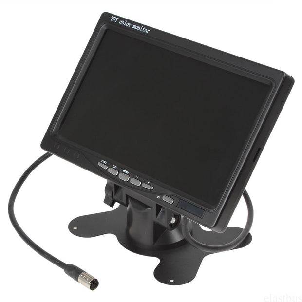 7'' inch TFT LCD Colour Screen | 2 Video Input | Supports Car & Truck Rear View Camera, DVD VCR Monitor