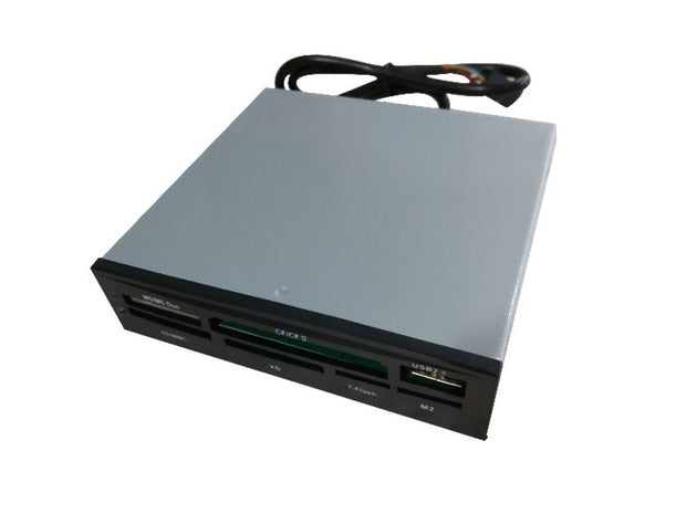3.5' Internal Memory Card Reader All In One USB2.0 Hub | CF | MS | SD | Flash Memory Card -Black