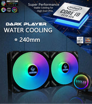 Dark Player All-In-One Black RGB 240mm Liquid Cooling CPU Fan