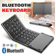Mini Foldable Bluetooth \ Wireless  Keyboard Touchpad - Tech Junction
