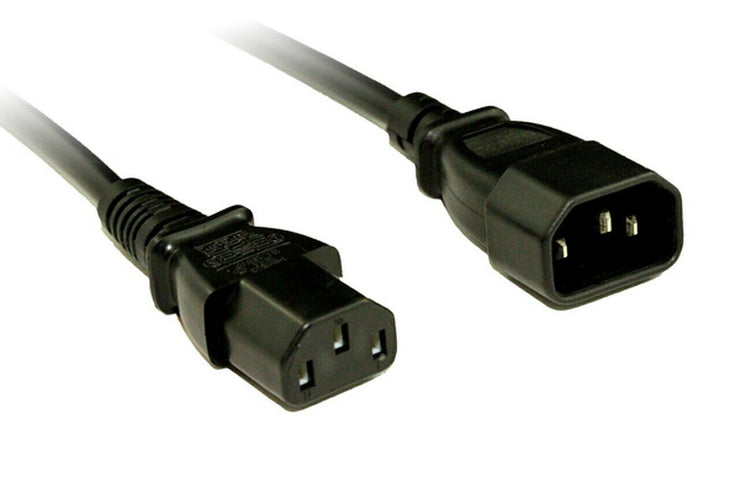 Power Extension Cable C13 Female Socket to C14 Male 1.5M - TechJunction.com.au