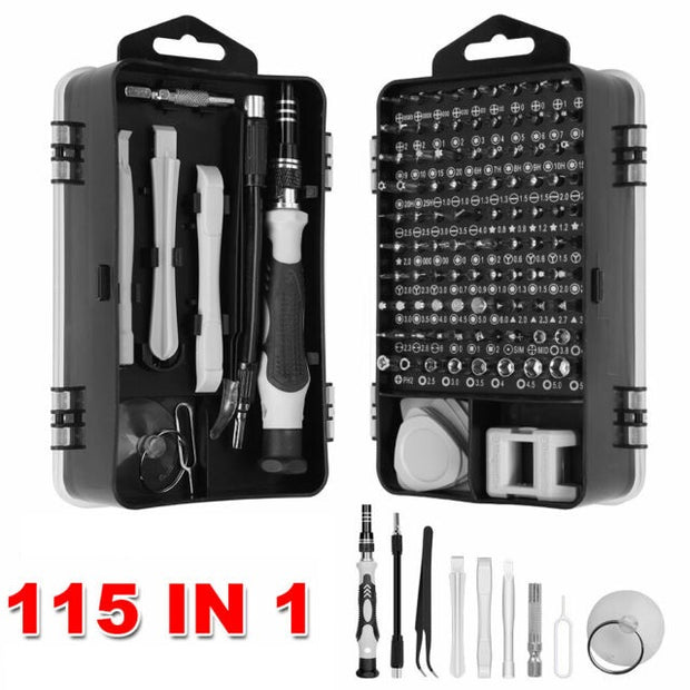 115 in 1 Torx Precision Screwdriver Tool Kit Set | Laptop, Computers & Phone DIY Repair Kit